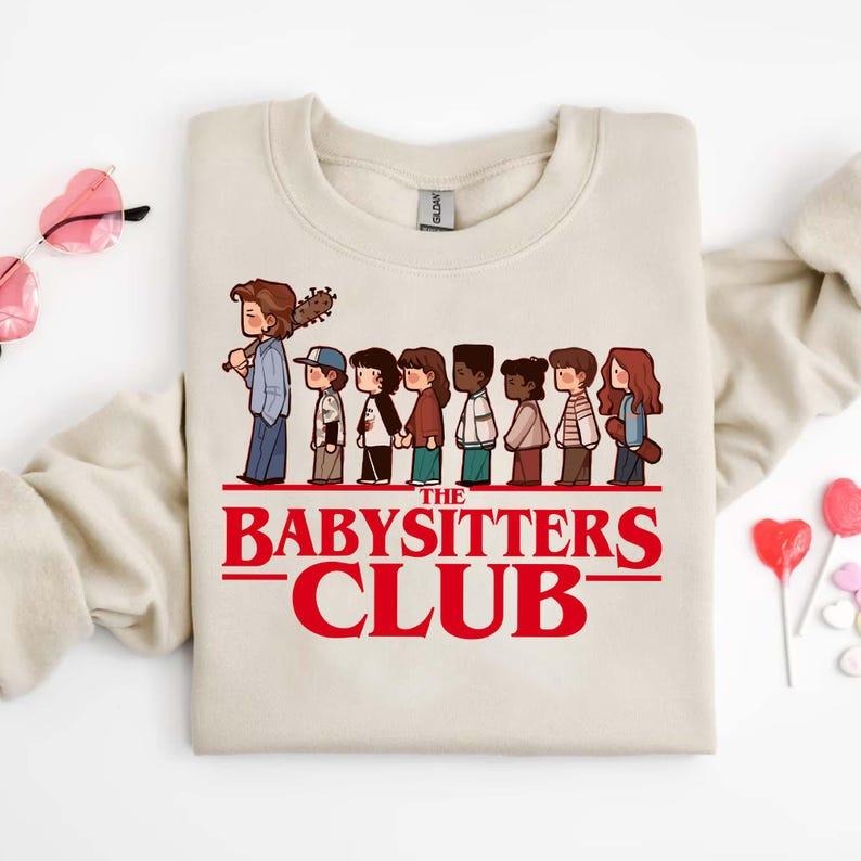 The Baby Sitters Club Sweatshirt, Steve Harrinton Sweatshirt, Harrington Crewneck Shirt, Stranger Sweatshirt, Steve Shirt...