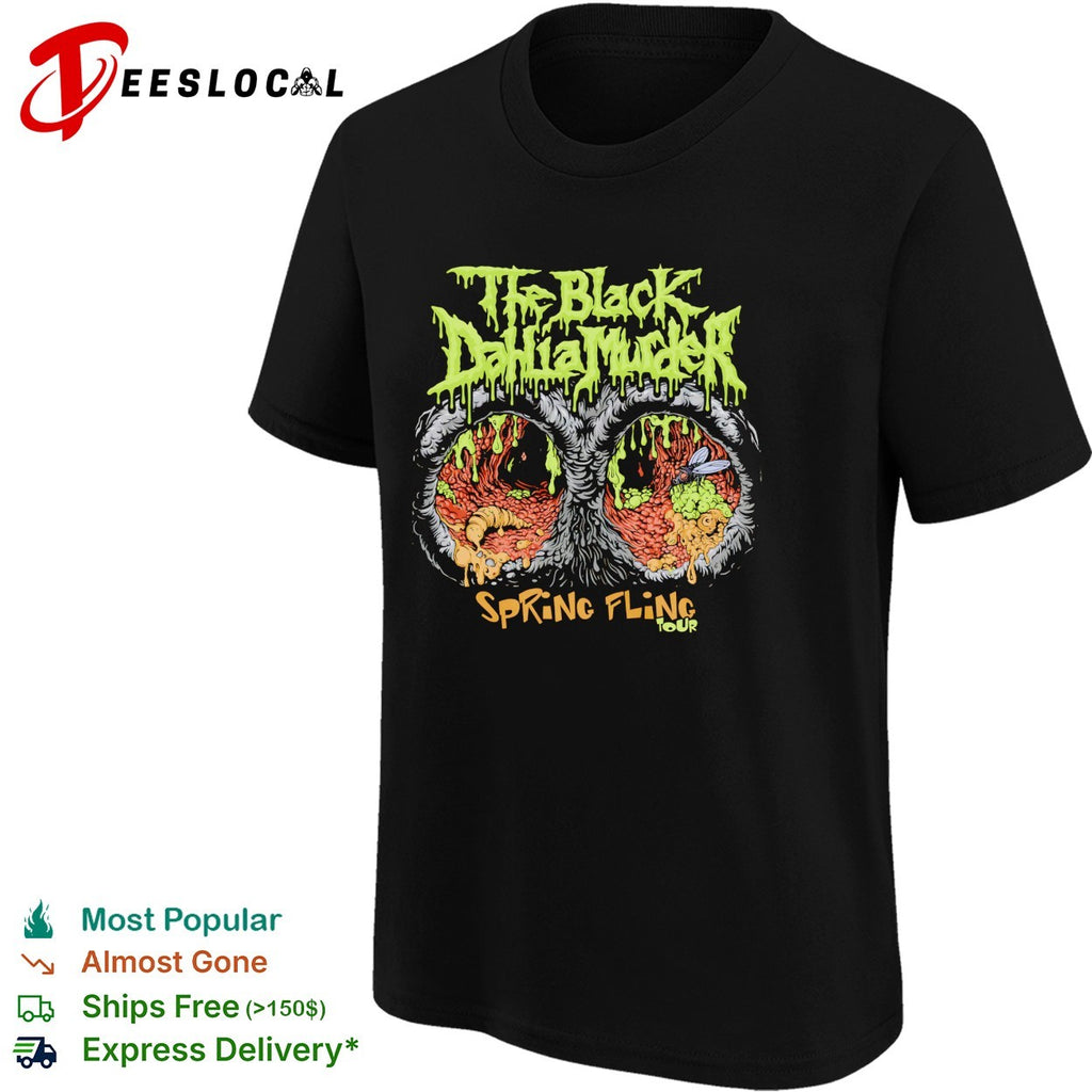 The Black Dahlia Murder Spring Fling Tour melting eye monster shirt