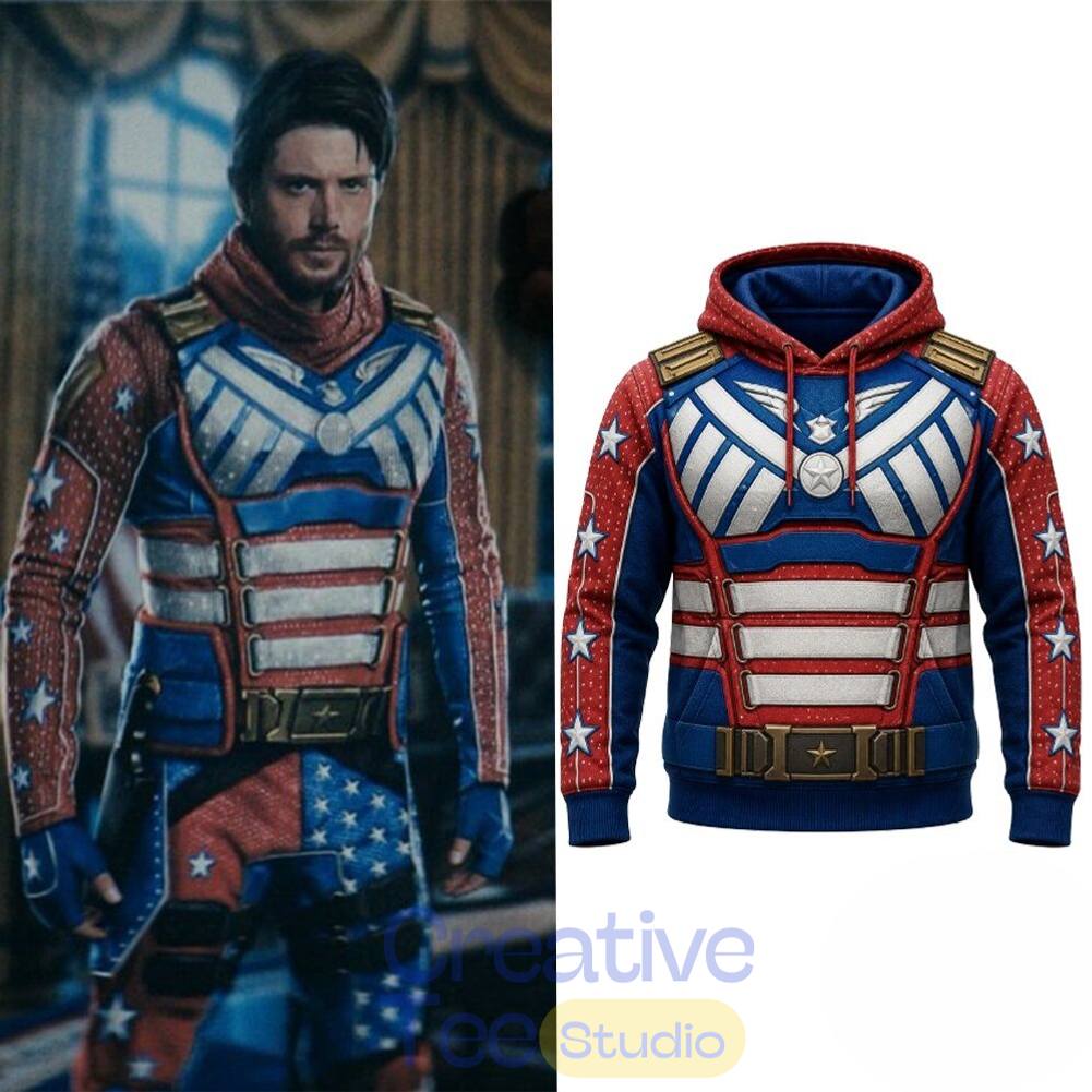 The Boys Season 5 Jensen Ackles Soldier Boy Suit Cosplay Hoodie