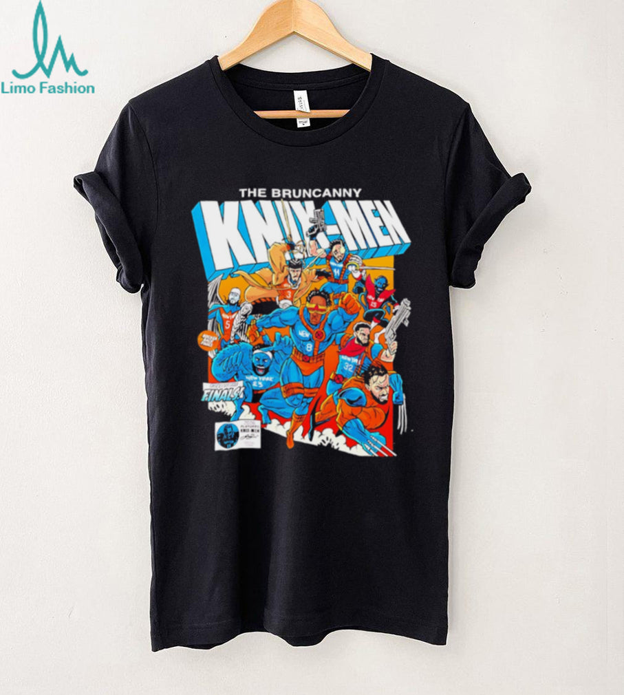 The Bruncanny Knyx Men New York Basketball Comic Book Style T Shirt