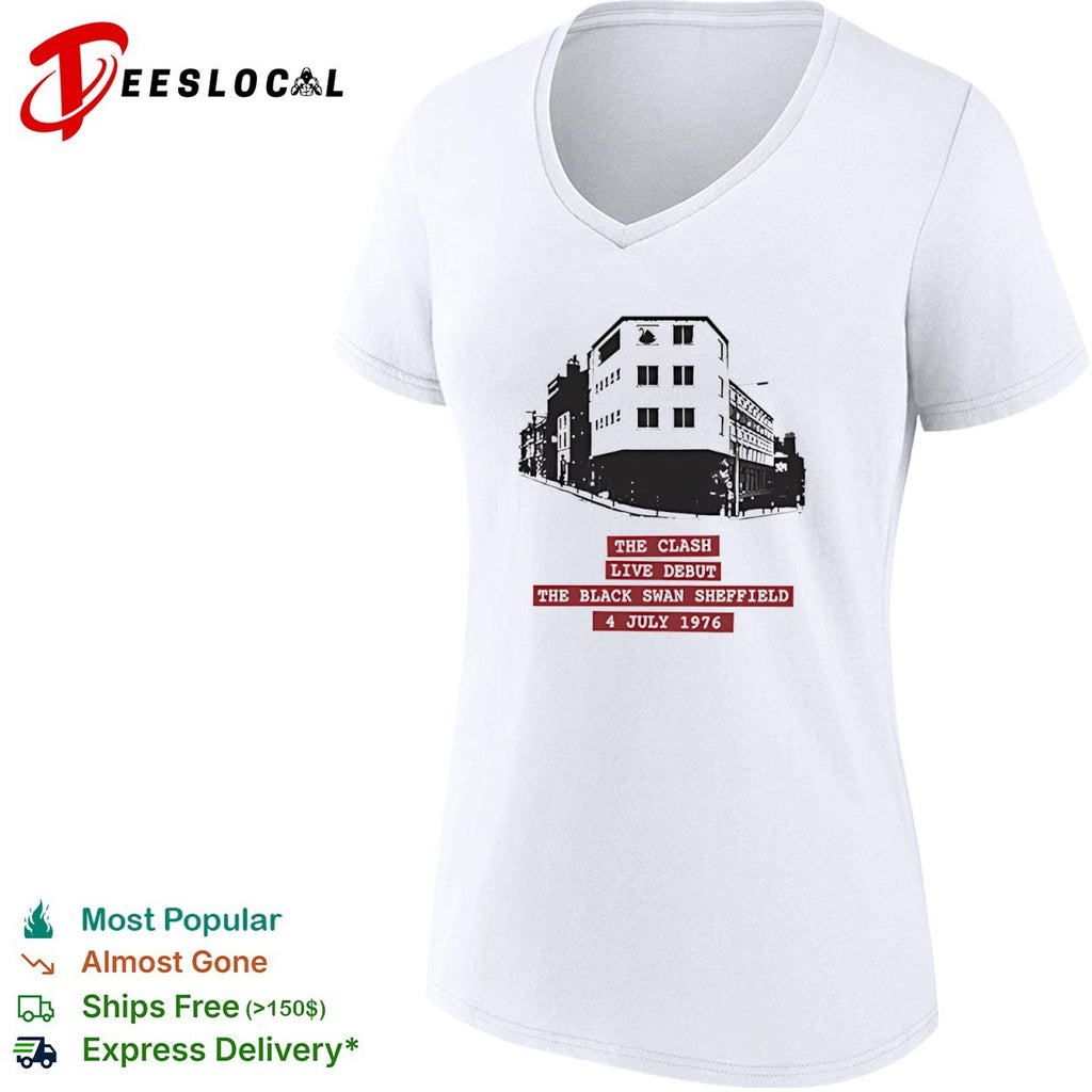 The Clash Live Debut The Black Swan Sheffield 4 July 1976 shirt