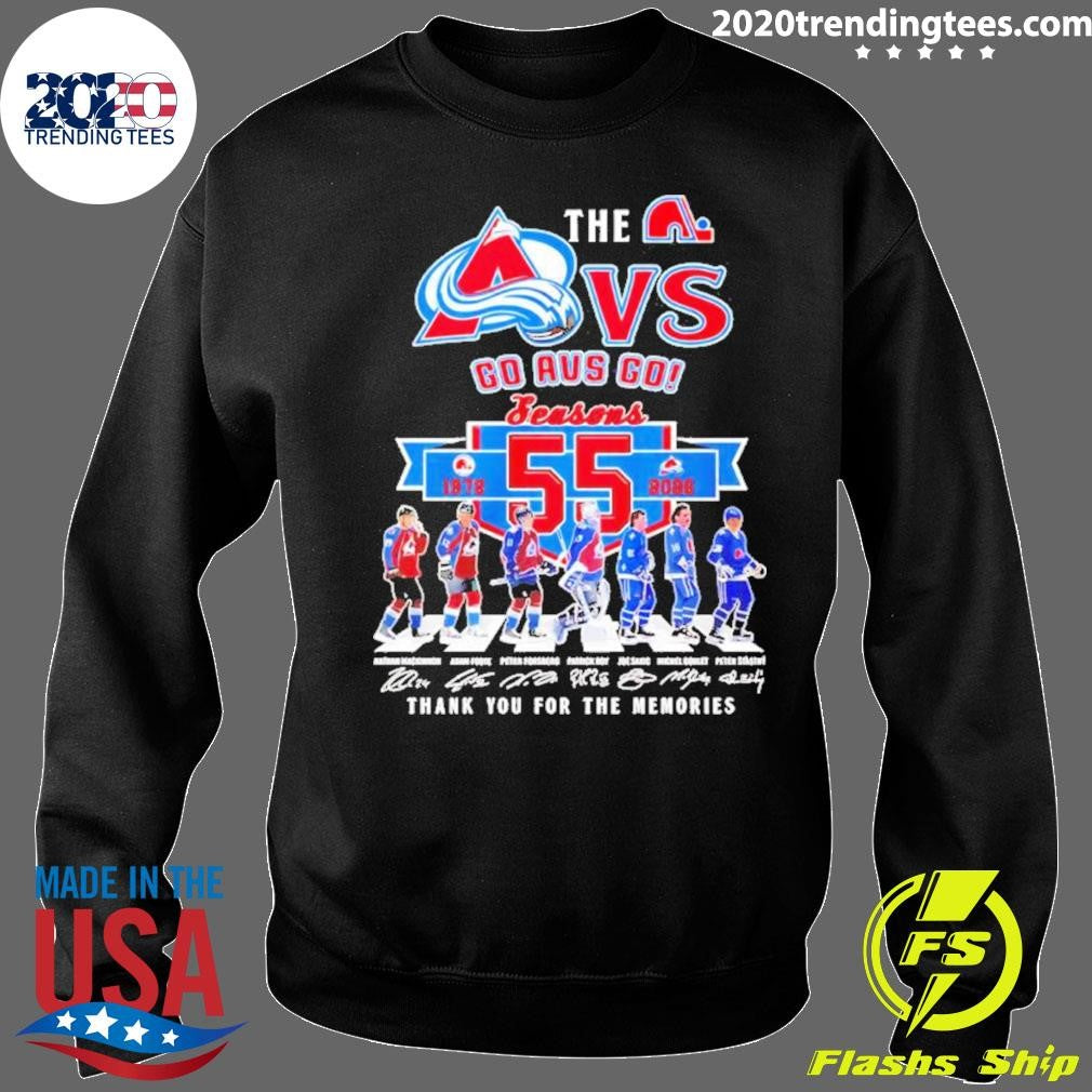 The Colorado Avalanche Go Avs Go 55th Seasons 1972-2026 Thank You For The Memories Players Signatures Shirt