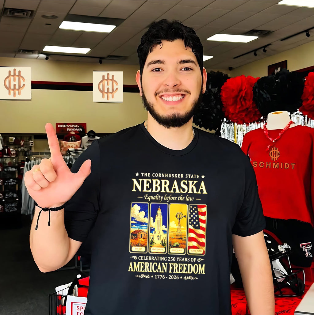 The Cornhusker State Nebraska Celebrating 250 Years Of American Freedom Shirt