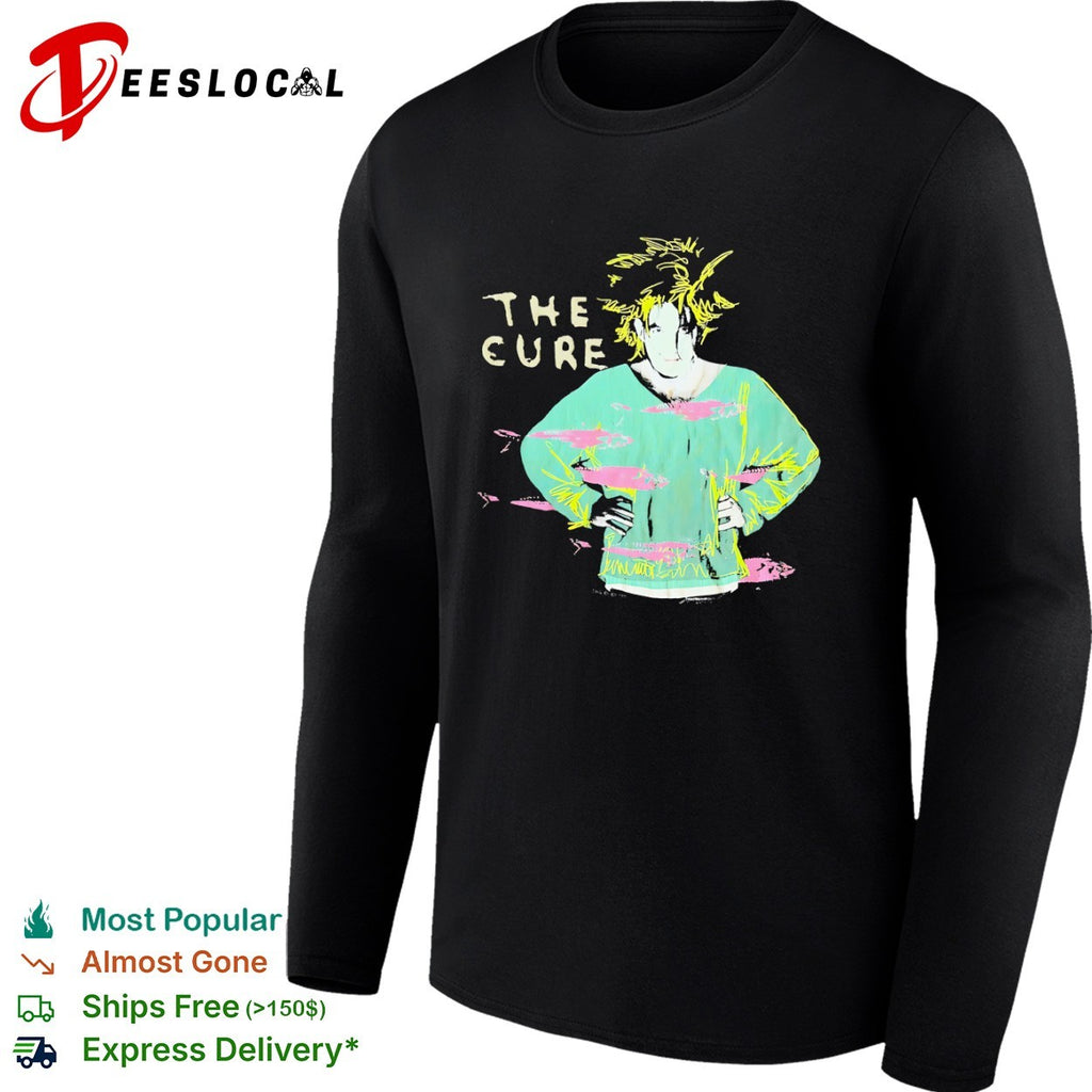 The Cure Robert Smith 1989 Fish Band Tour Rock shirt