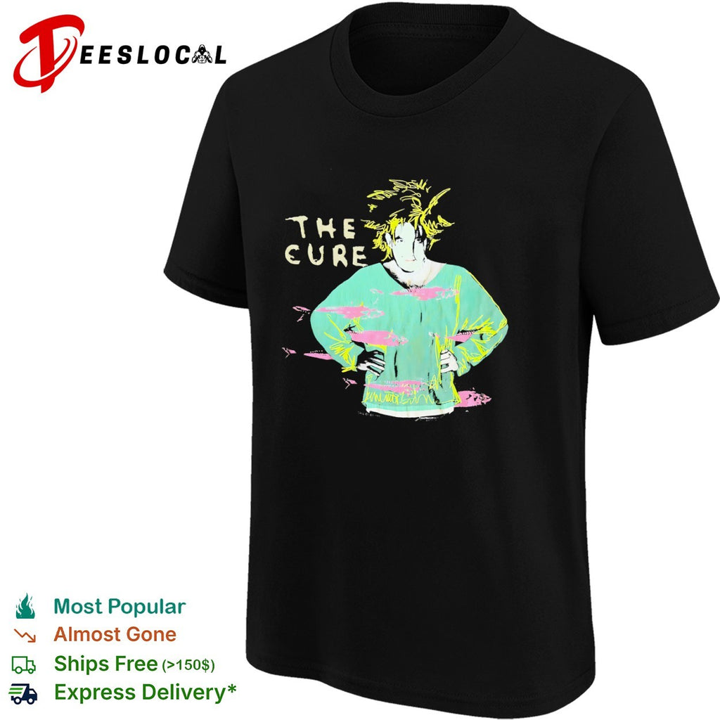 The Cure Robert Smith 1989 Fish Band Tour Rock shirt
