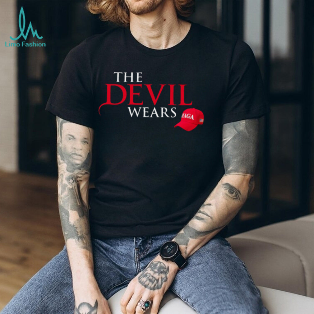 The Devil Wears MAGA Hat Anti Trump Political T Shirt
