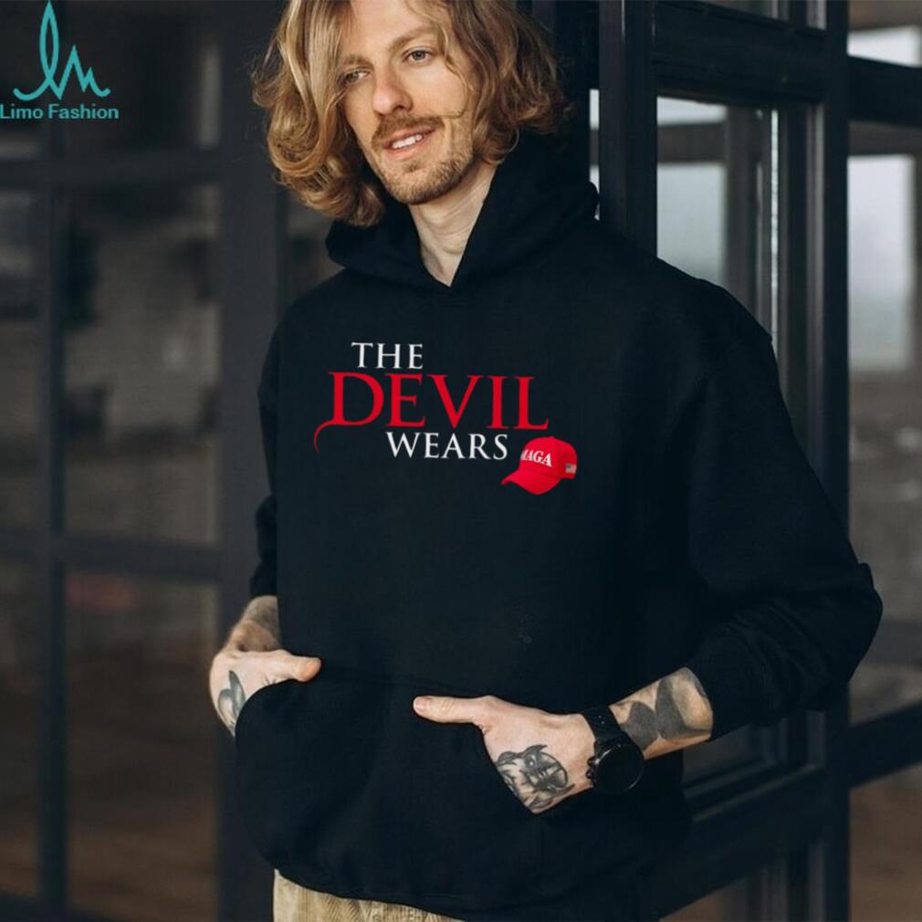 The Devil Wears MAGA Hat Anti Trump Political T Shirt
