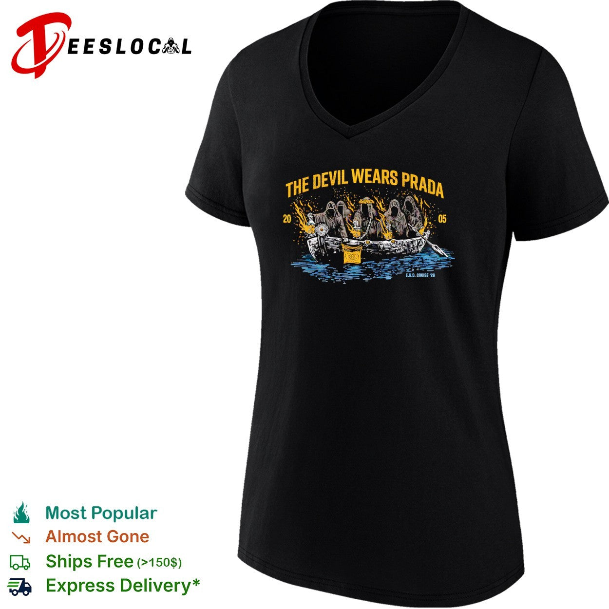 The Devil Wears Prada 2005 E N D Cruise 26 grim reapers shirt