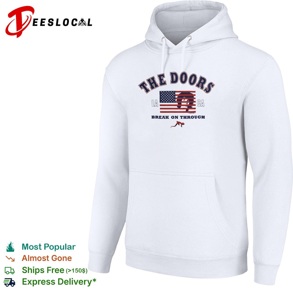 The Doors LA CA break on through flag shirt