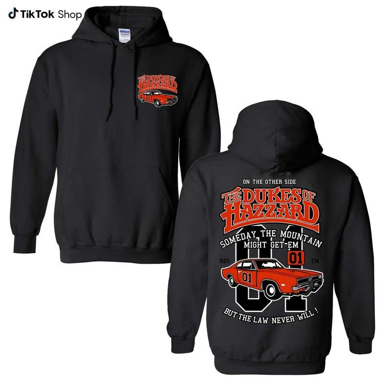 The Dukes of Hazzard General Lee Car Tee, Movie Graphic Shirt Hoodie, Sweatshirt | PodTeesHub.com