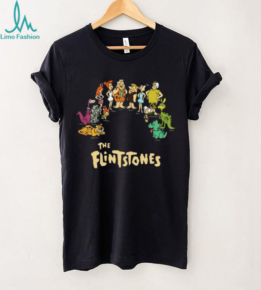 The Flintstones All Characters Vintage Cartoon Group Shot T Shirt