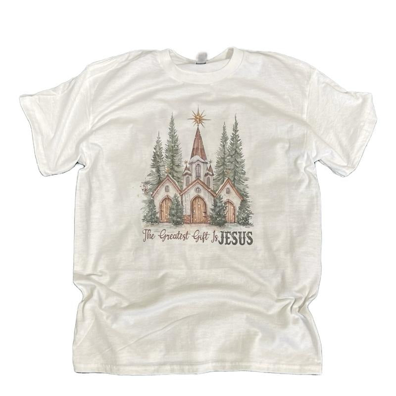 The Greatest Gift Is Jesus Church - Christian Christmas Tshirt for Women Hoodie, Sweatshirt | PodTeesHub.com