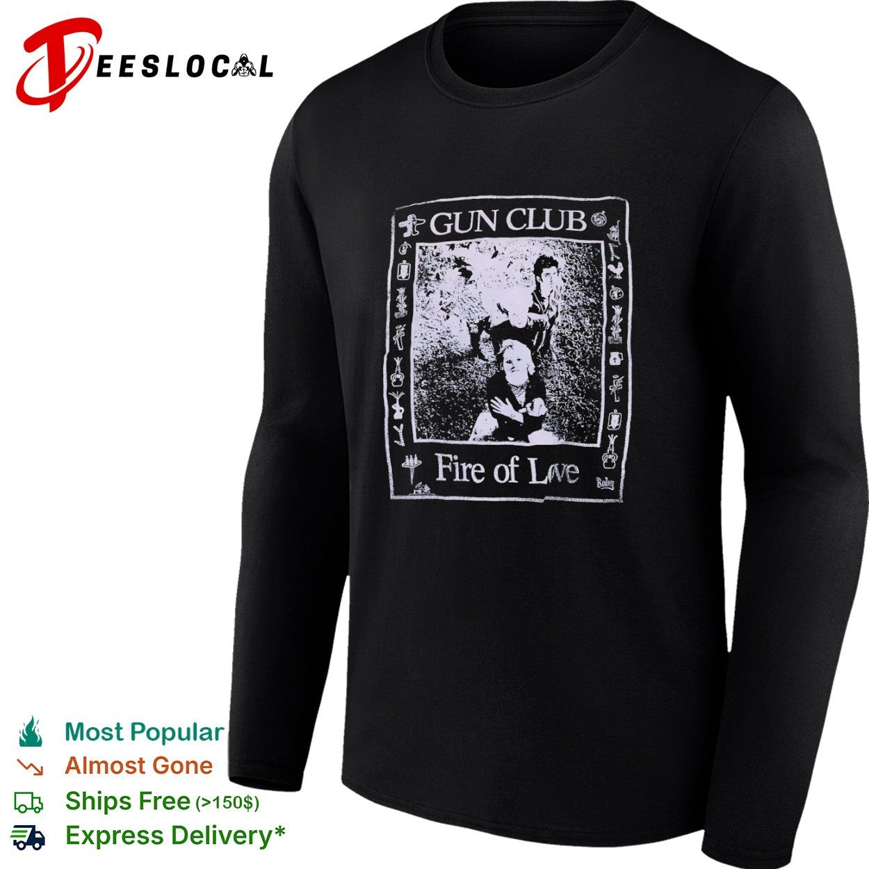 The Gun Club Fire of Love band shirt