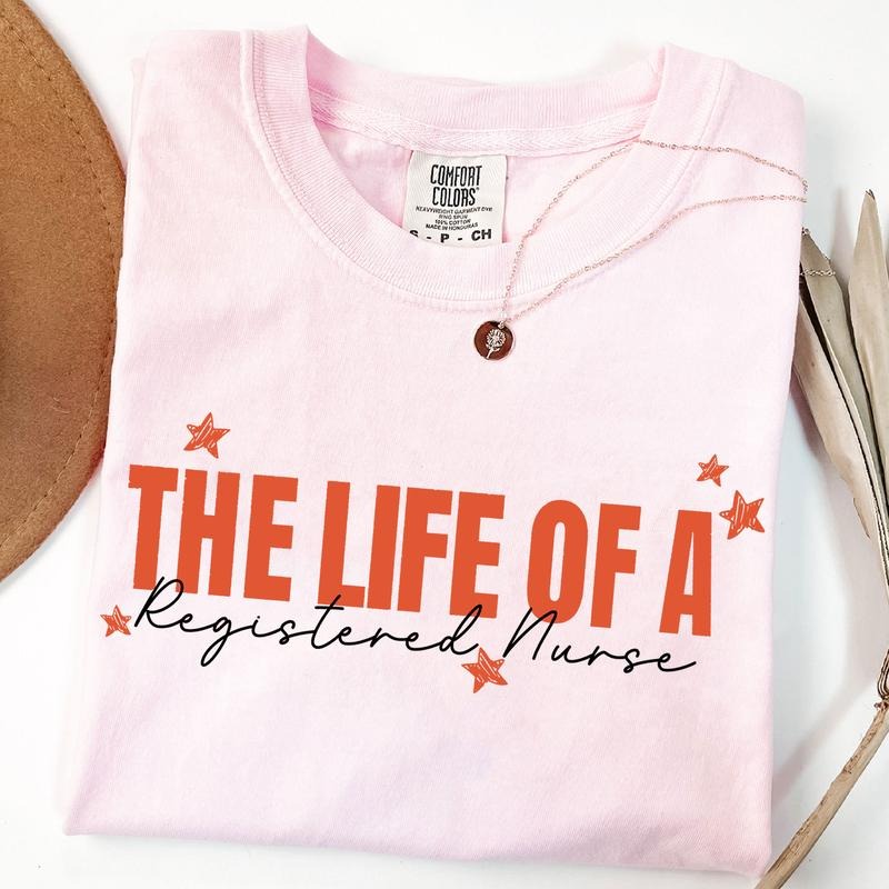 The Life Of A Registered Nurse Shirt, Showgirl Era Fan T-Shirt, Oversized Graphic RN Gift, Nurse Appreciation Shirt...