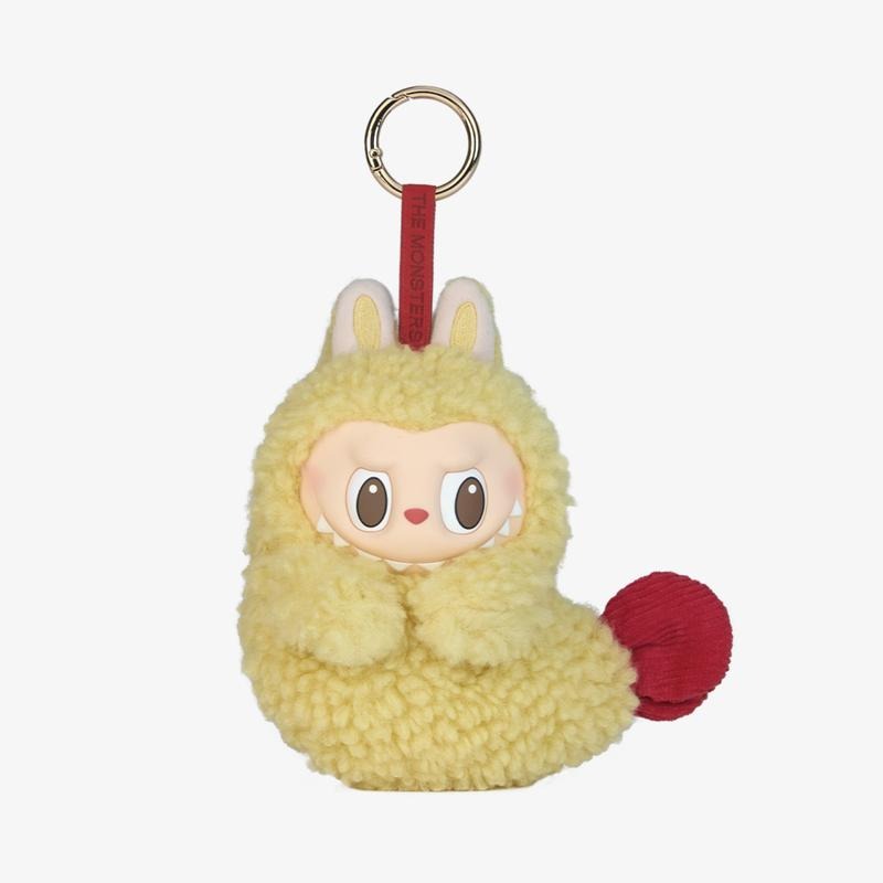 The Monsters Wacky Mart Series Earphone Case 01202810185 - Yellow Plush Character with Red Pom-Pom Accessory T-Shirts,...