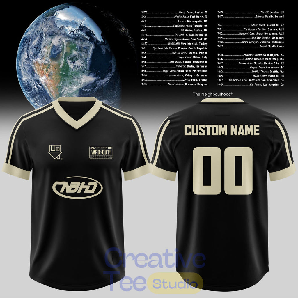 The Neighbourhood: THE WORLD TOUR 2026 Customize Football Jersey