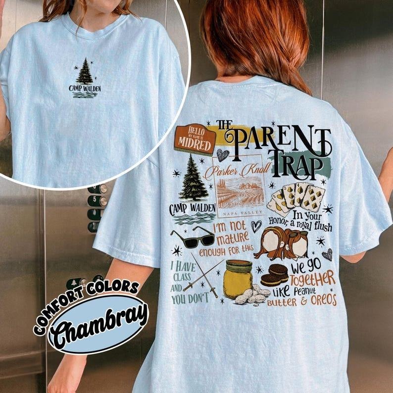 The Parent Trap Camp Walden Comfort Colors Shirt, 90s Nostalgia TShirt, Hallie Annie Parker Birthday Gift, Camp Walden...