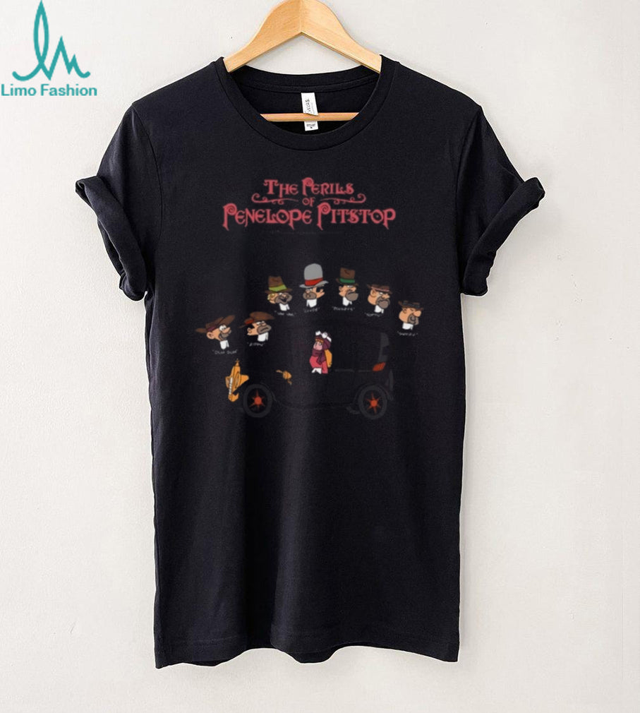 The Perils of Penelope Pitstop Antique Car Cartoon T Shirt