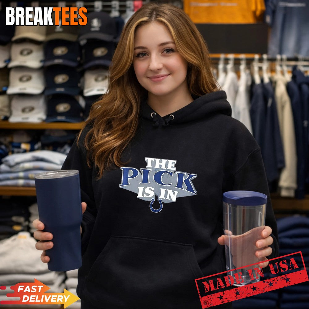 The Pick is in Indianapolis Colts Football T-Shirt