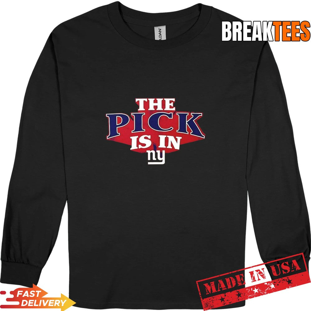 The Pick is in New York Giants Football T-Shirt