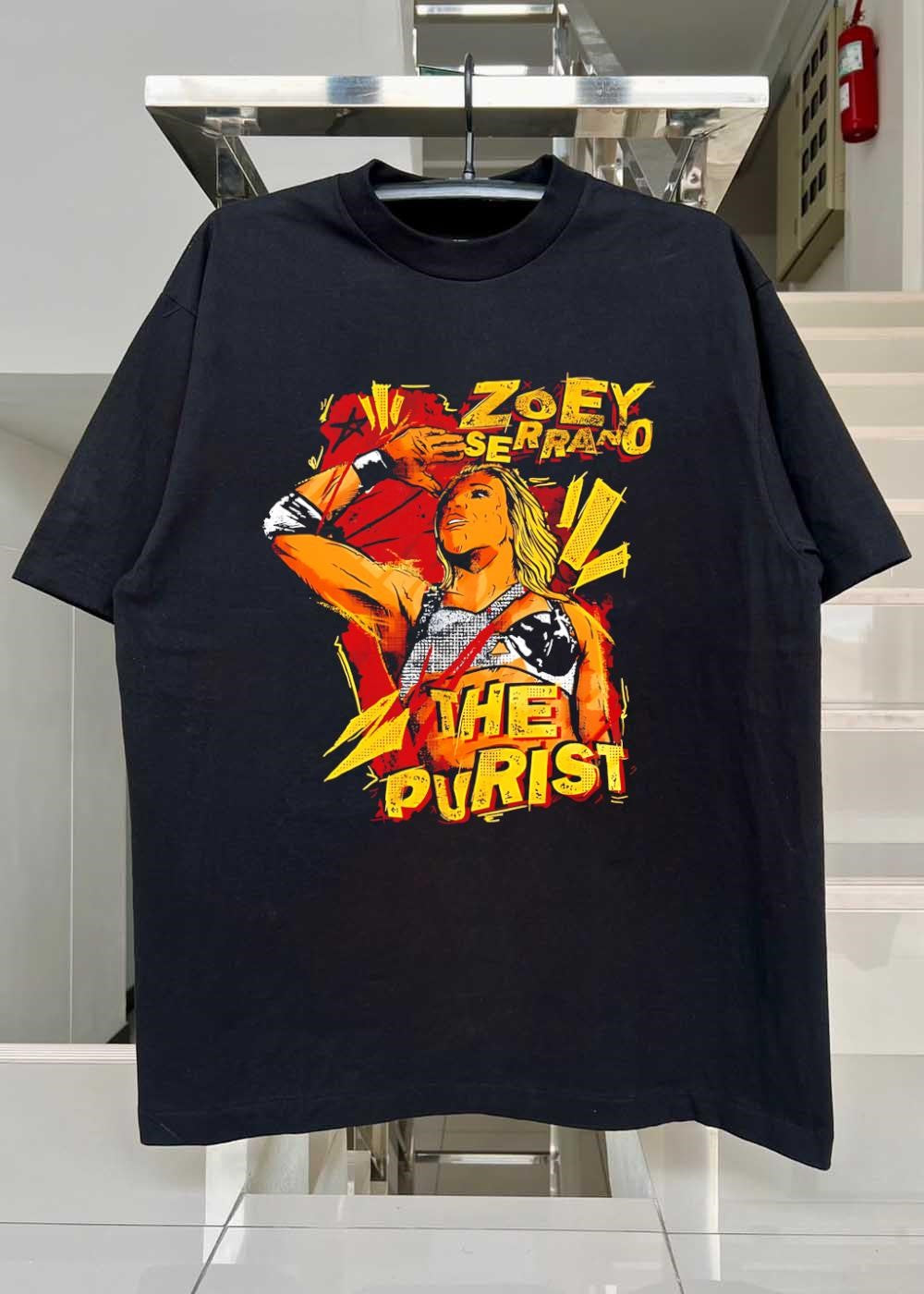 The Purist Zoey Serrano Wrestling Portrait T-Shirt