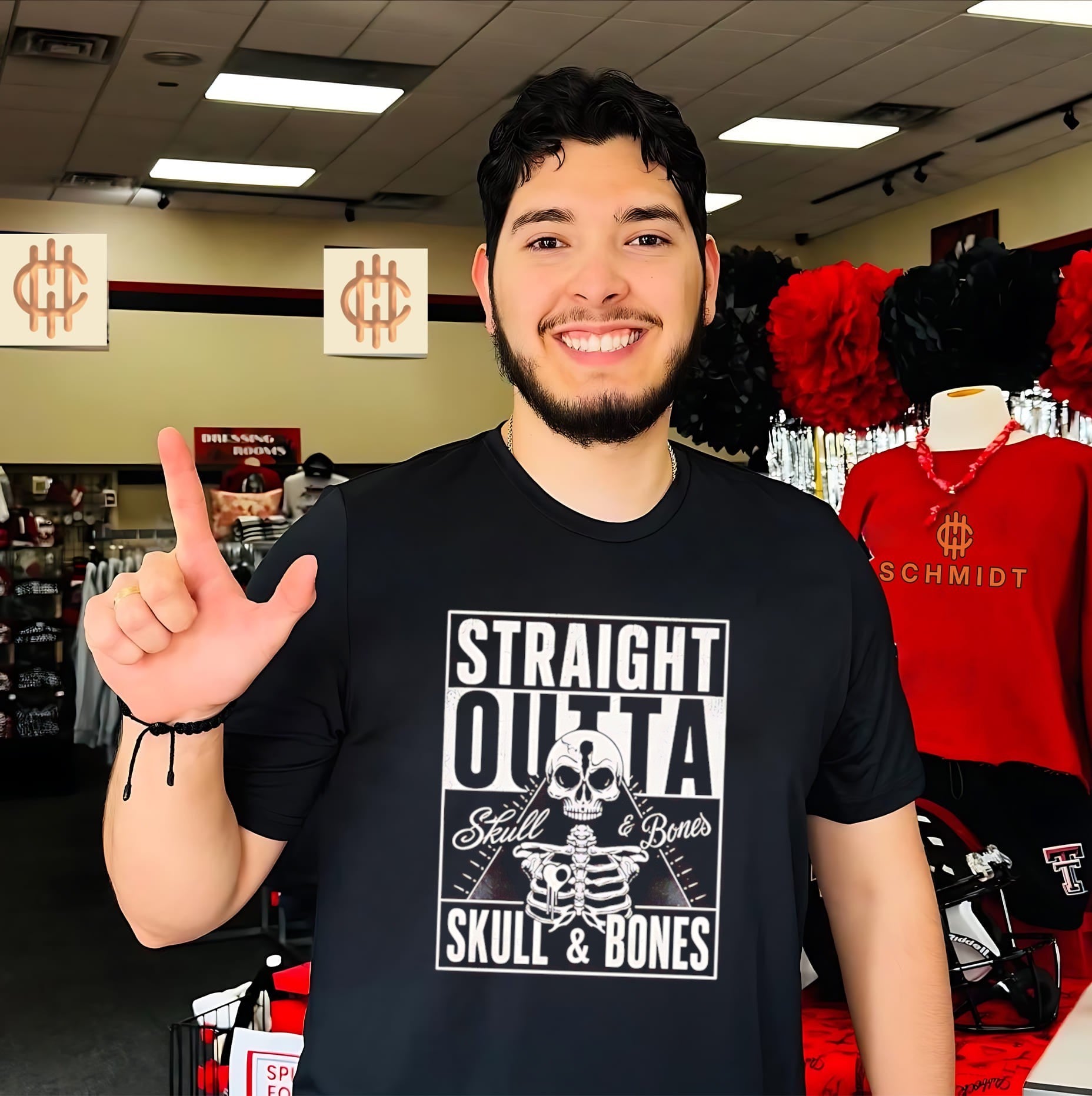 The Riot straight outta skull and bones shirt