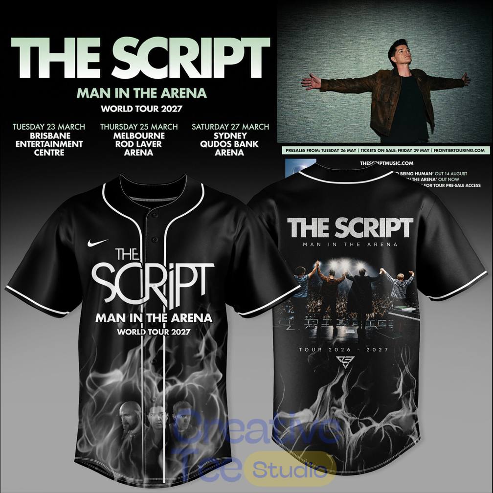 The Script — Man In The Arena Tour 2026 Baseball Jersey