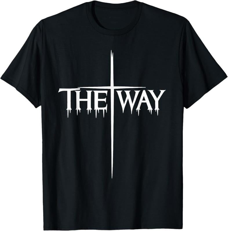 The Way Jesus Cross Graphic Scripture Inspired Wear T-Shirt, Jesus Shirt, Jesus Save Tee, Graphic Tee For Men, For Women...