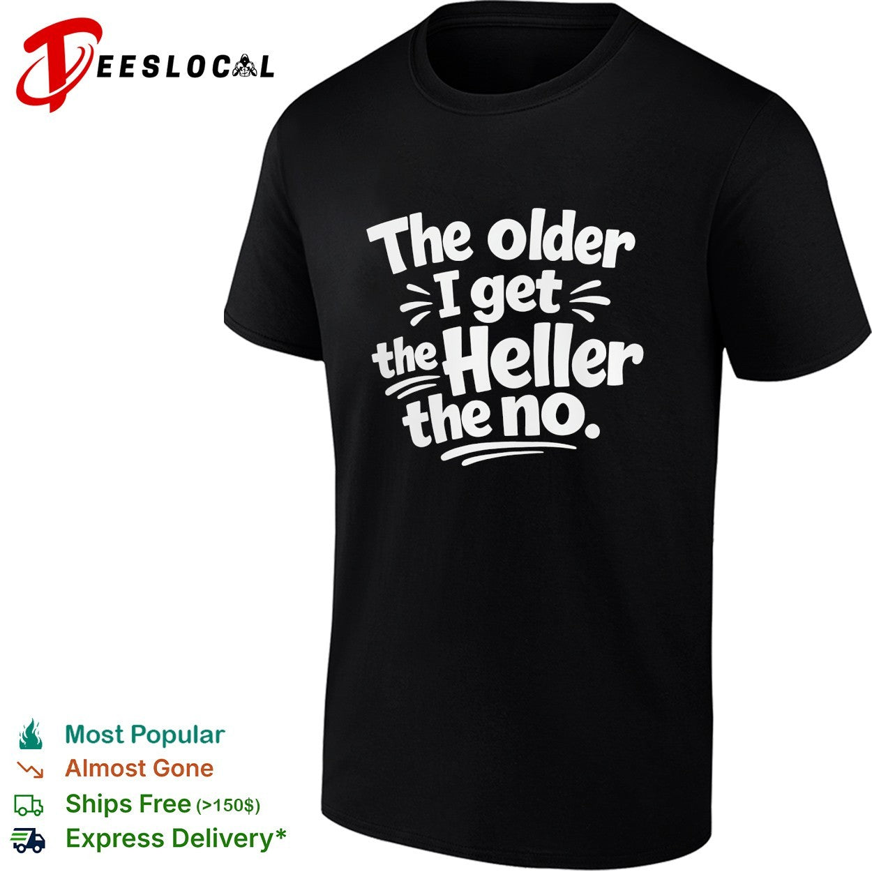 The older I get the heller the no shirt