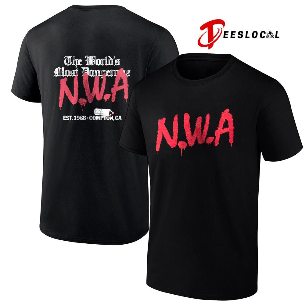 The world’s mosr dangerous NWA est 1987 logo shirt