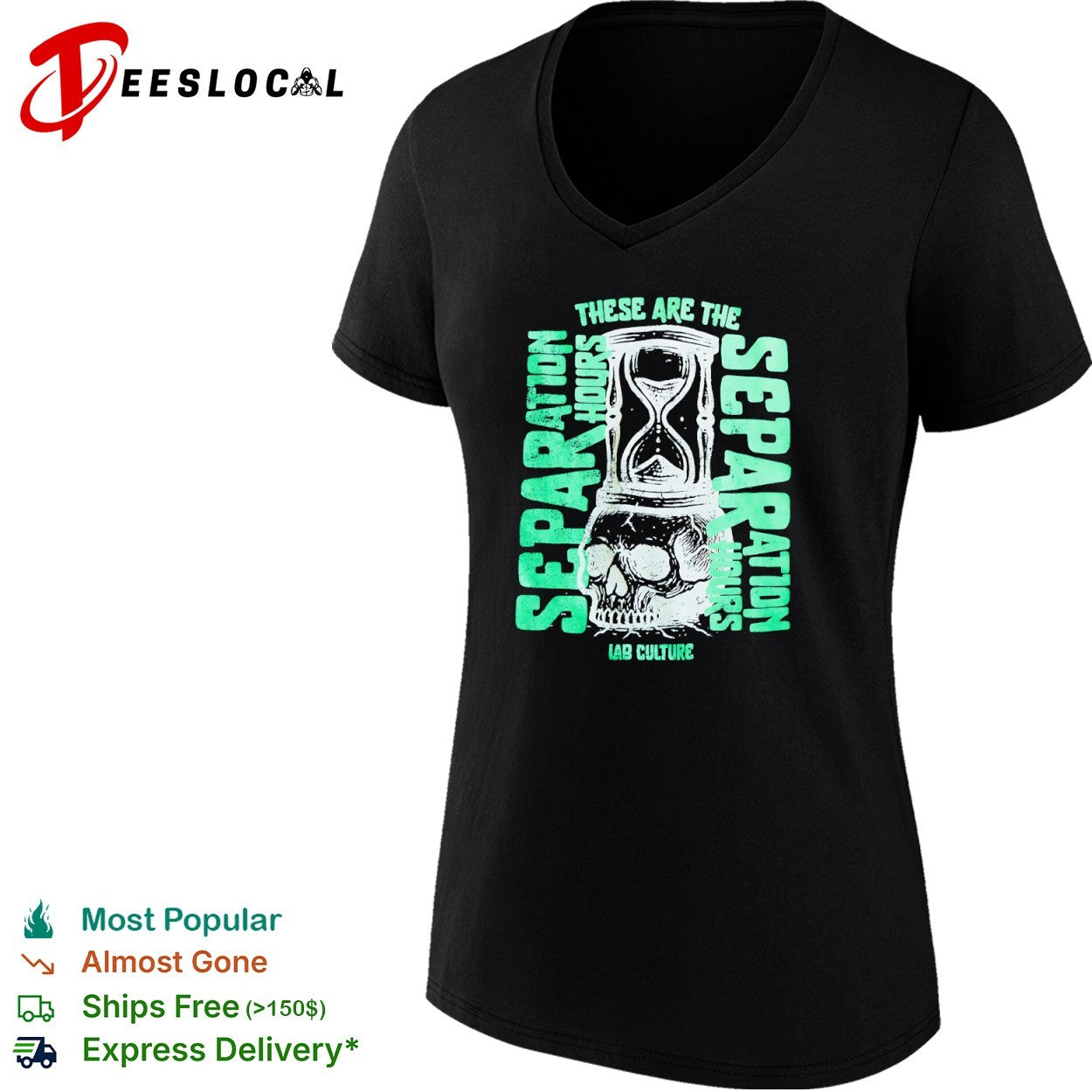 These Are the Separation Hours Lab Culture Skull Hourglass shirt