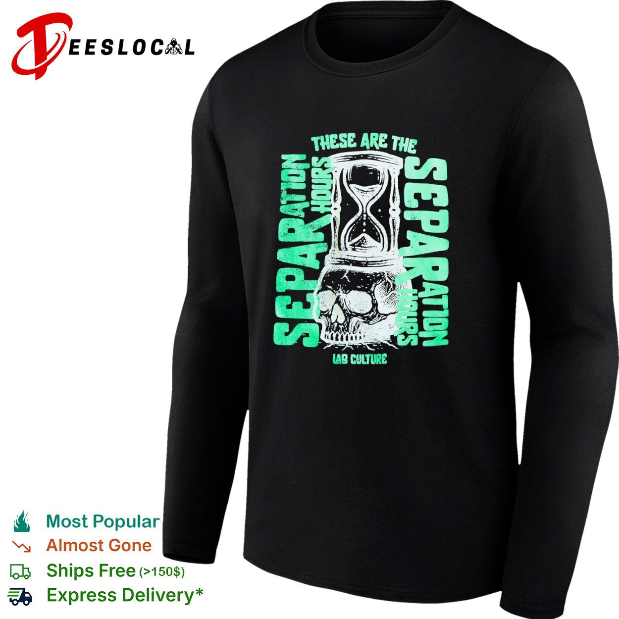 These Are the Separation Hours Lab Culture Skull Hourglass shirt