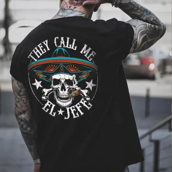 They Call Me El Jefe T-Shirt for Men Women 100% Cotton Soft Comfy Graphic Tee,  Menswear Hoodie, Sweatshirt | PodTeesHub.com