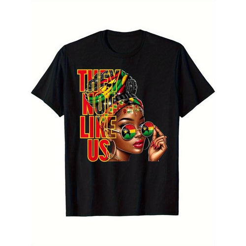 "They're Not Like Us" African American Freedom T-Shirt - 100% Cotton Bold Juneteenth Graphic T-Shirt in Vibrant Colors...