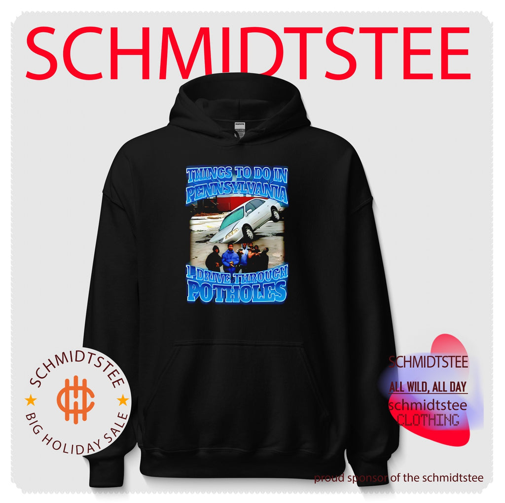 Things to to in Pennsylvania 1 drive through Potholes funny graphic shirt