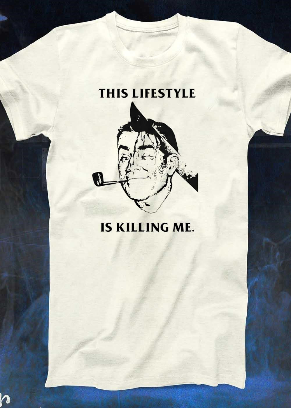 This Lifestyle Is Killing Me Man Smoking Pipe T-Shirt