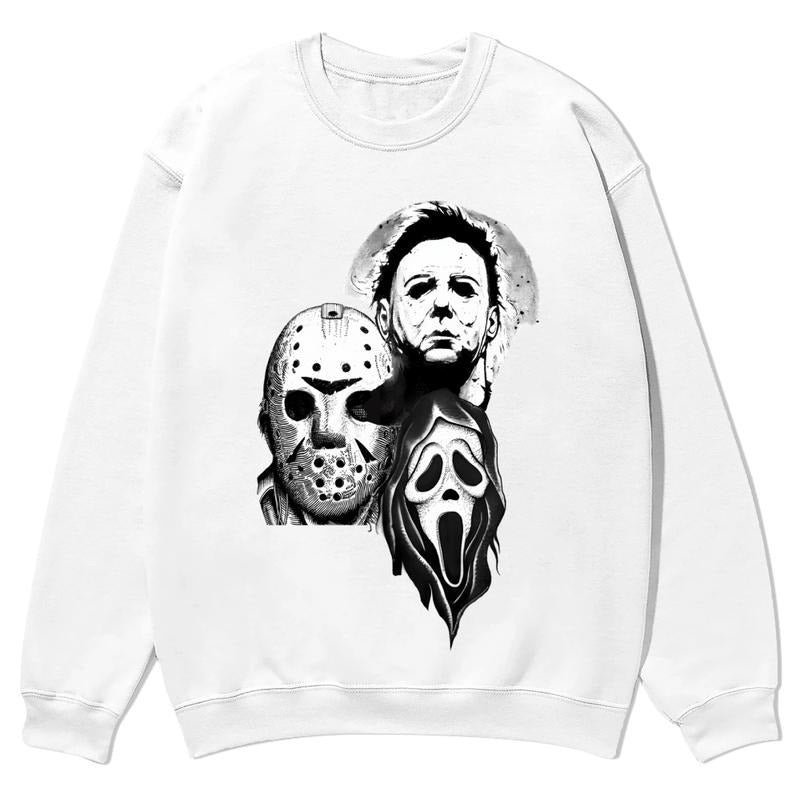 [Tiktok Shipping] Killer Halloween, boogie horror season crewnecks for men and women, full color fall sweatshirts, fun...