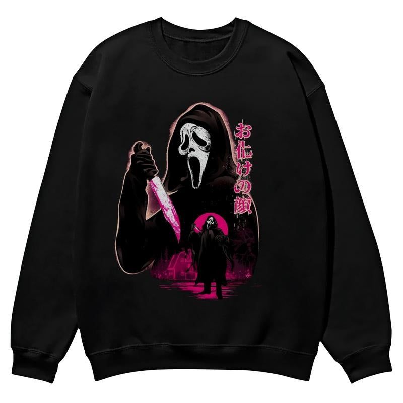 [Tiktok Shipping]Killer Halloween, boogie horror season crewnecks for men and women, full color fall sweatshirts, fun and...