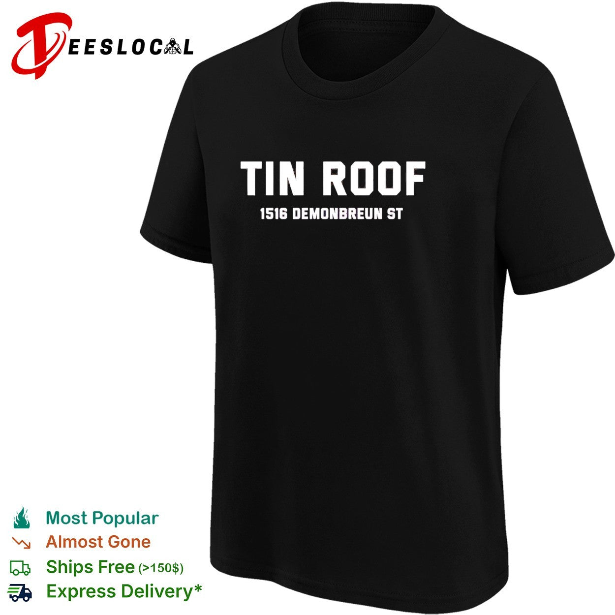 Tin Roof 1516 Demonbreun St Nashville bar shirt