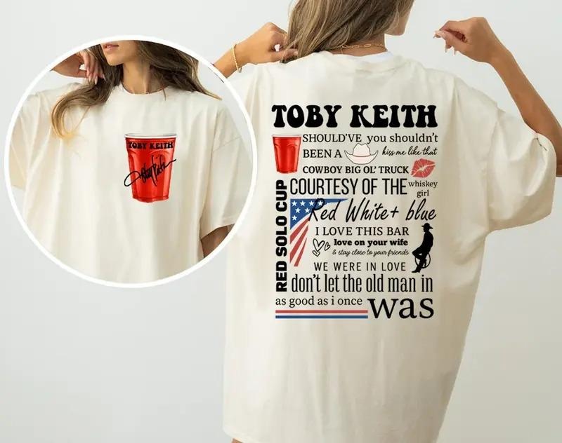 Toby Keith Song & Lyris TShirt, Courtesy of the Red, White and Blue In 4th of July Sweatshirt Hoodie | PodTeesHub.com