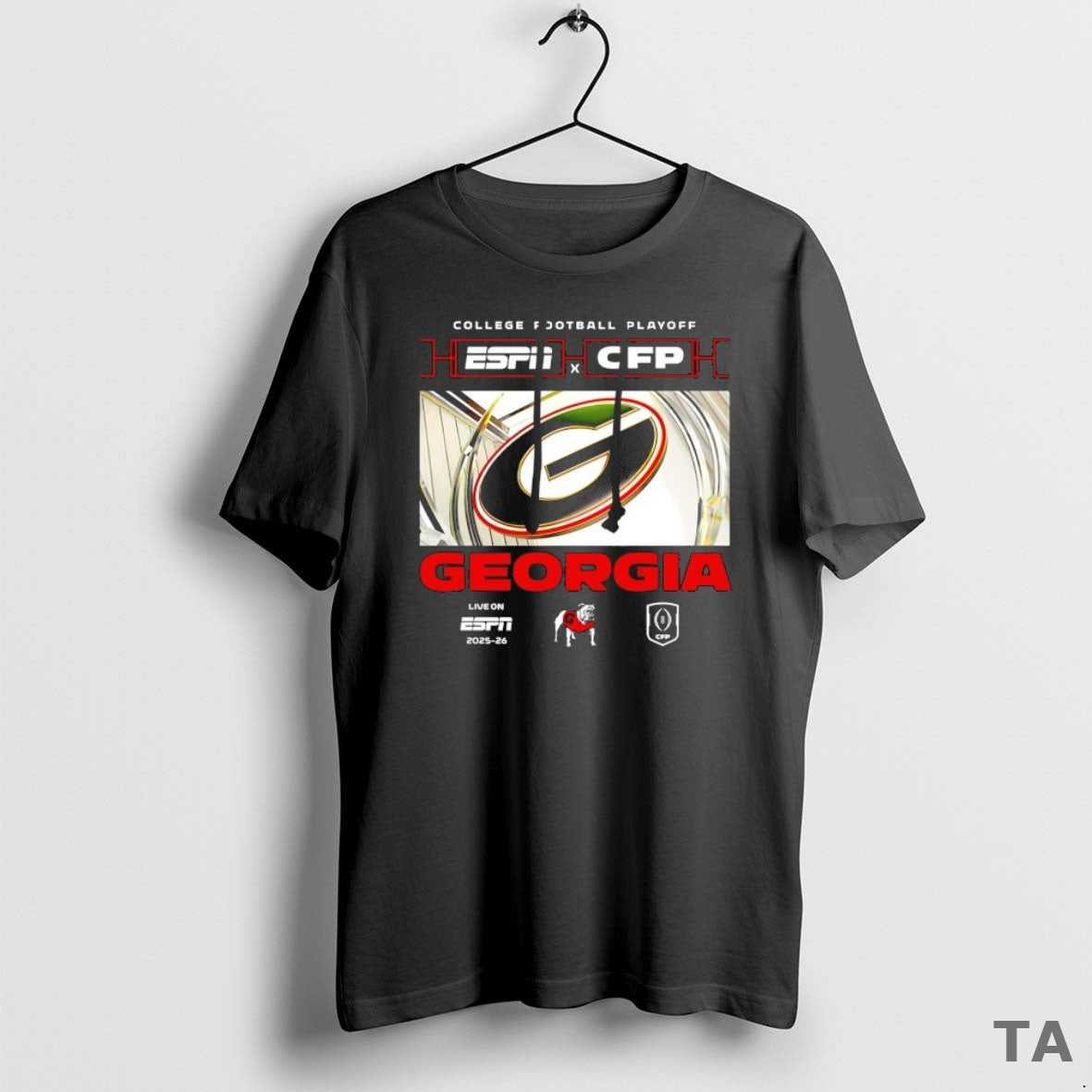 Top College Gameday Georgia Bulldogs 2025 2026 Cfp X Espn Logo T Shirt Sweater Hoodie, Sweatshirt | PodTeesHub.com
