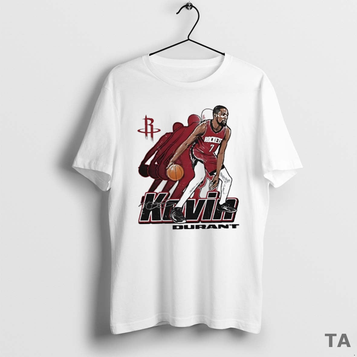 Top Kevin Durant Houston Rockets Signature 7 Retro Vibe Graphic T Shirt Sweater Hoodie, Sweatshirt | PodTeesHub.com