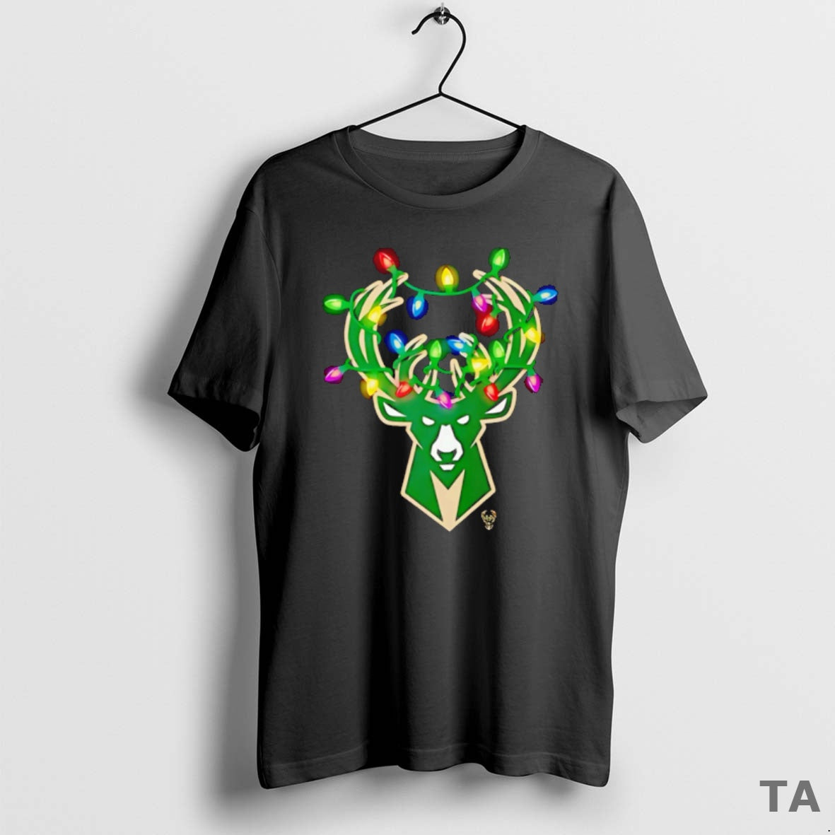 Top Milwaukee Bucks Logo Lights Merry Christmas T Shirt Sweater Hoodie, Sweatshirt | PodTeesHub.com