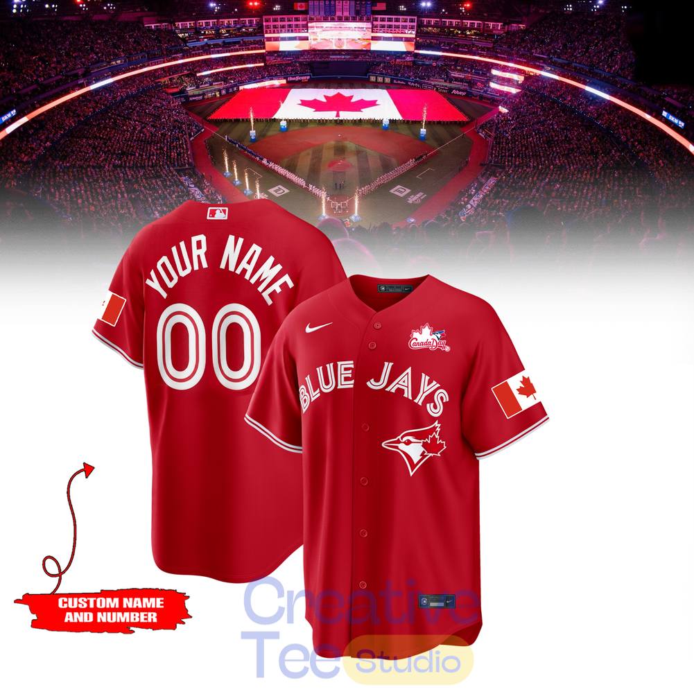 Toronto Blue Jays Canada Day 2026 Custom Baseball Jersey