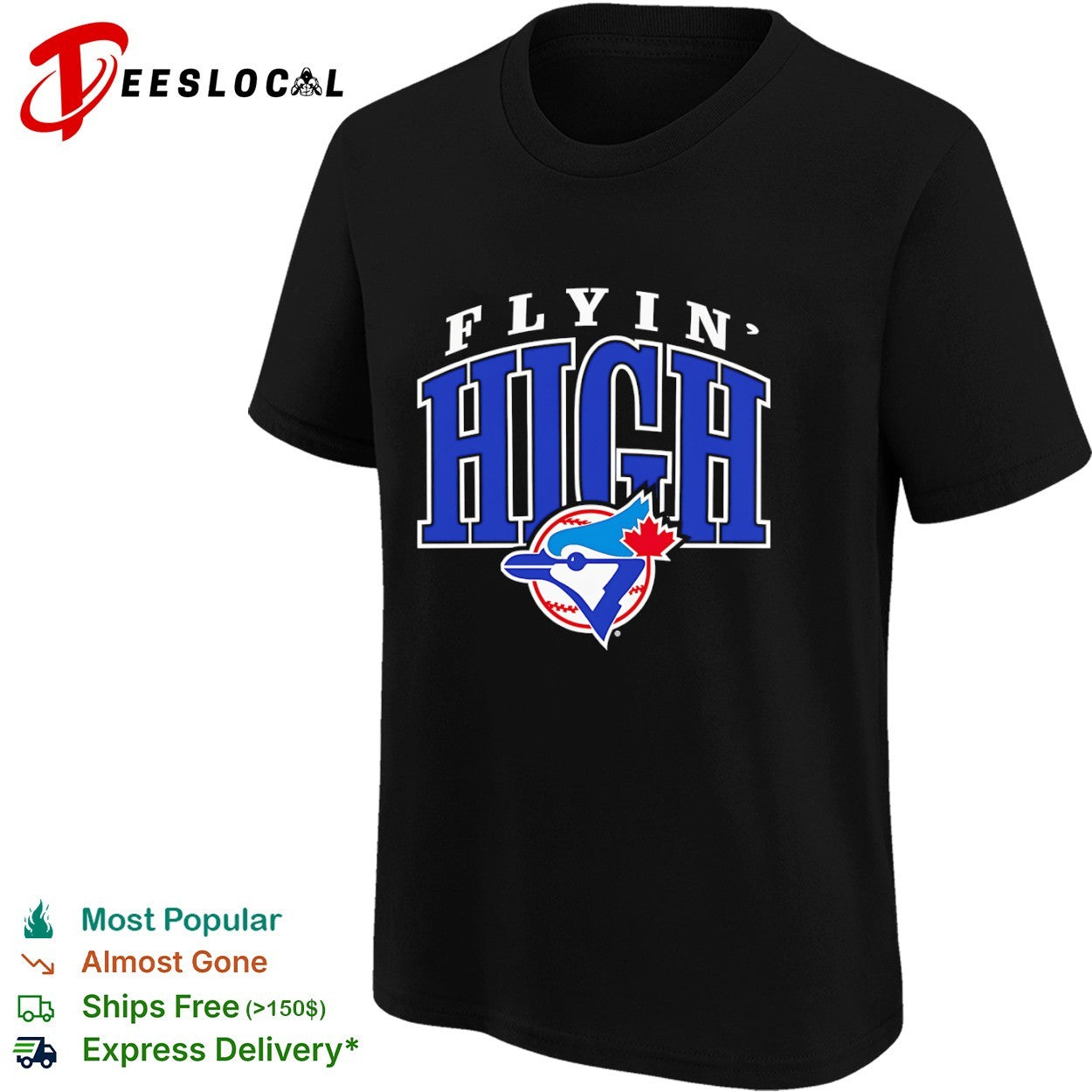 Toronto Blue Jays Flyin High MLB Baseball logo shirt