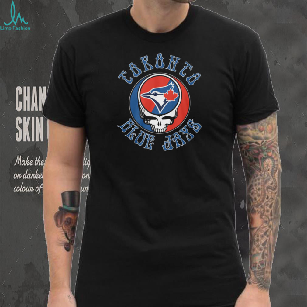Toronto Blue Jays MLB Grateful Dead Steal Your Face Skull Logo T Shirt
