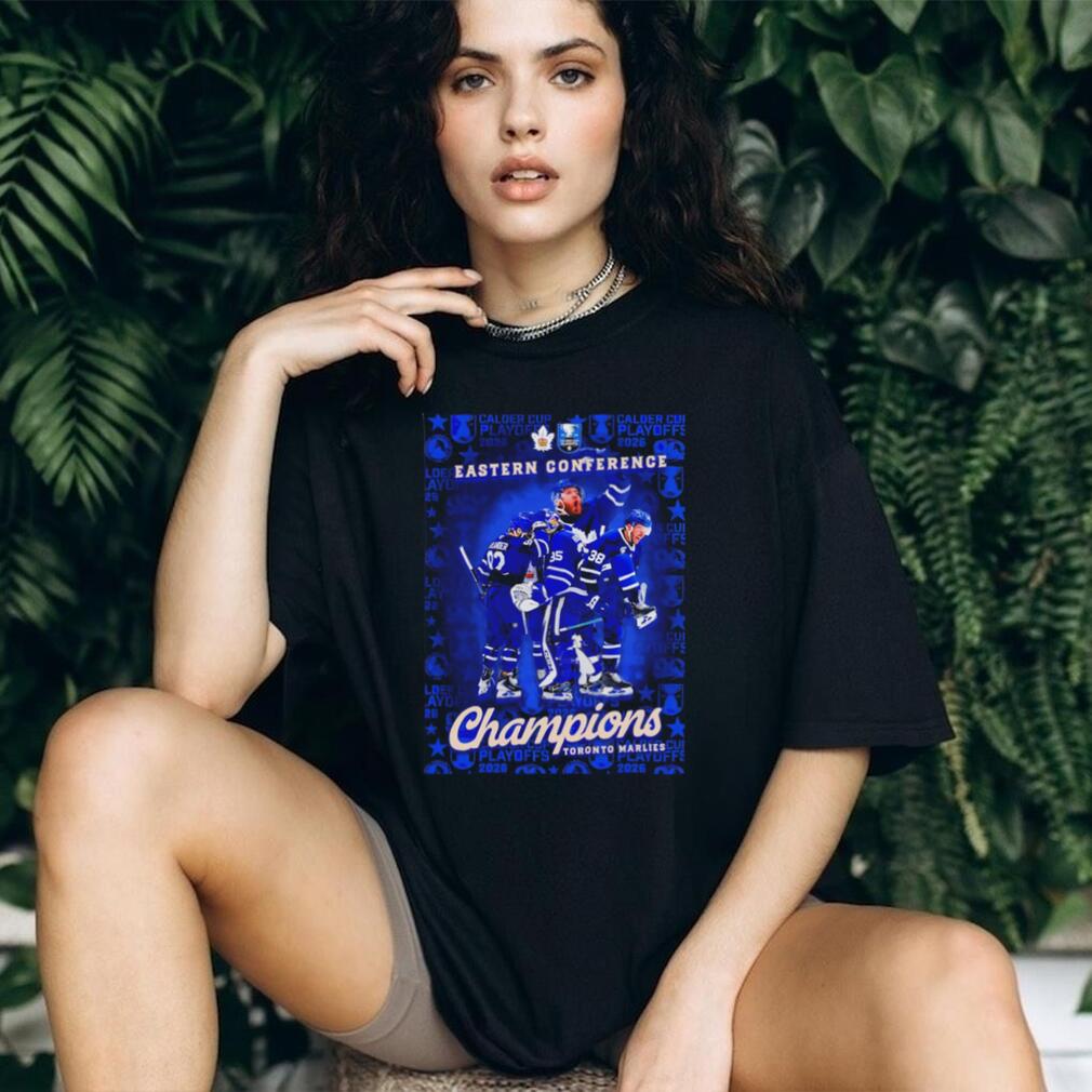 Toronto Marlies 2026 Eastern Conference Champions celebrating victory shirt