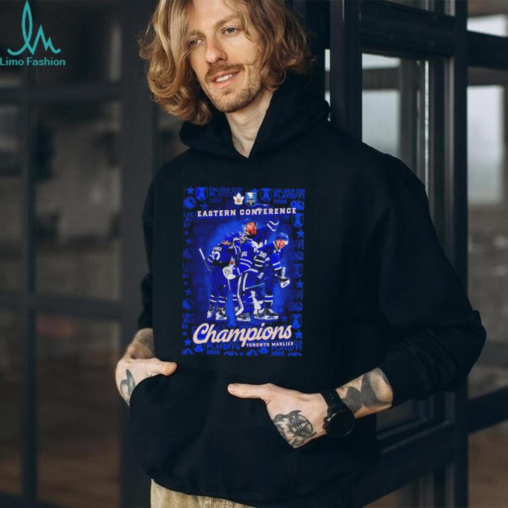 Toronto Marlies 2026 Eastern Conference Champions celebrating victory shirt
