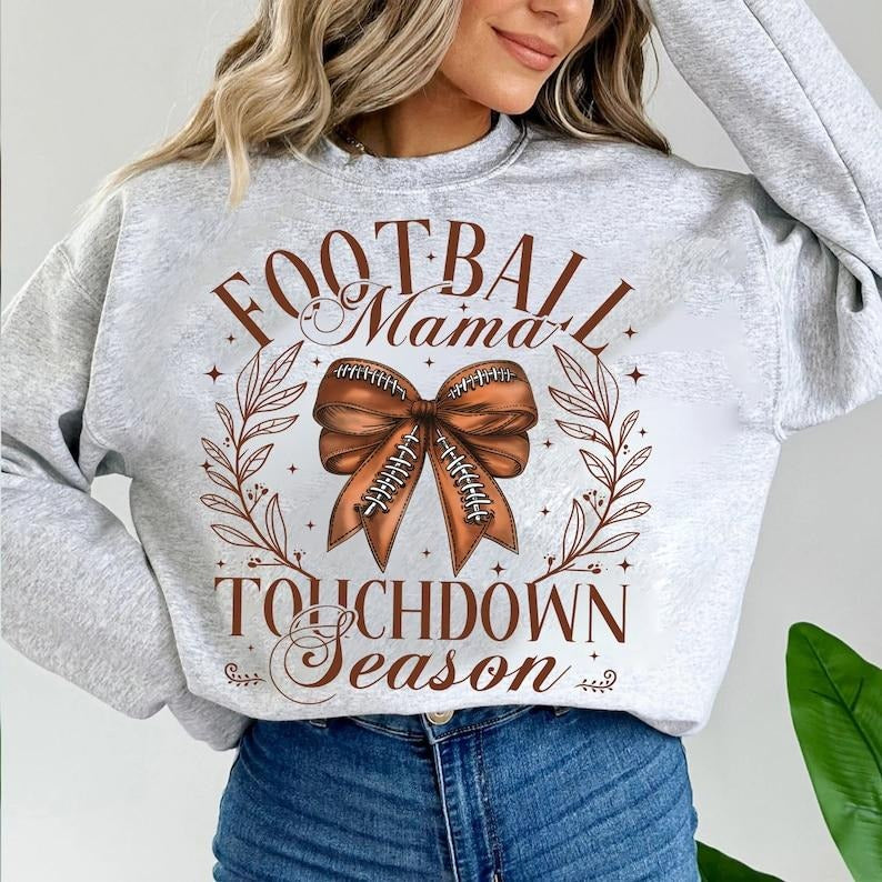 Touchdown Season Coquette , Coquette Football , Football Mom , Football and Bows , Football Mama , Coquette bows...