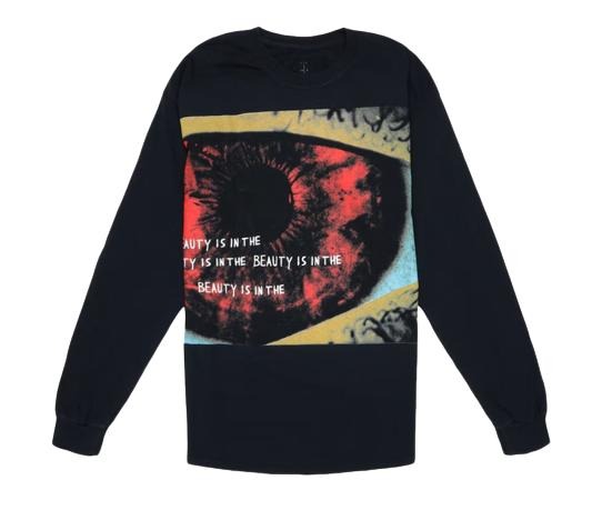 Travis Scott Eye Long Sleeve Tee Black Hoodie, Sweatshirt | PodTeesHub.com